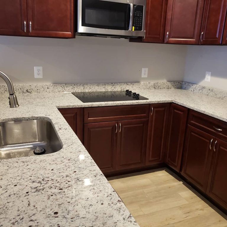 Dallas White Cherry Granite System Kitchen Countertops