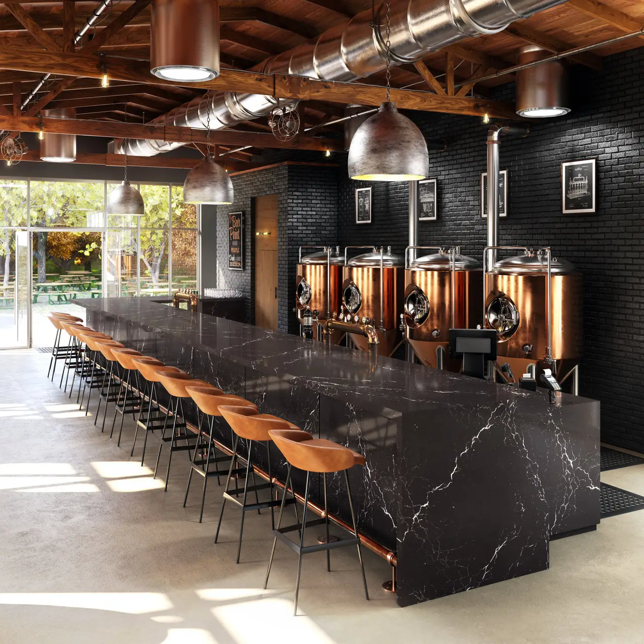 Quartz countertops Fairfax VA project - Delamere collection