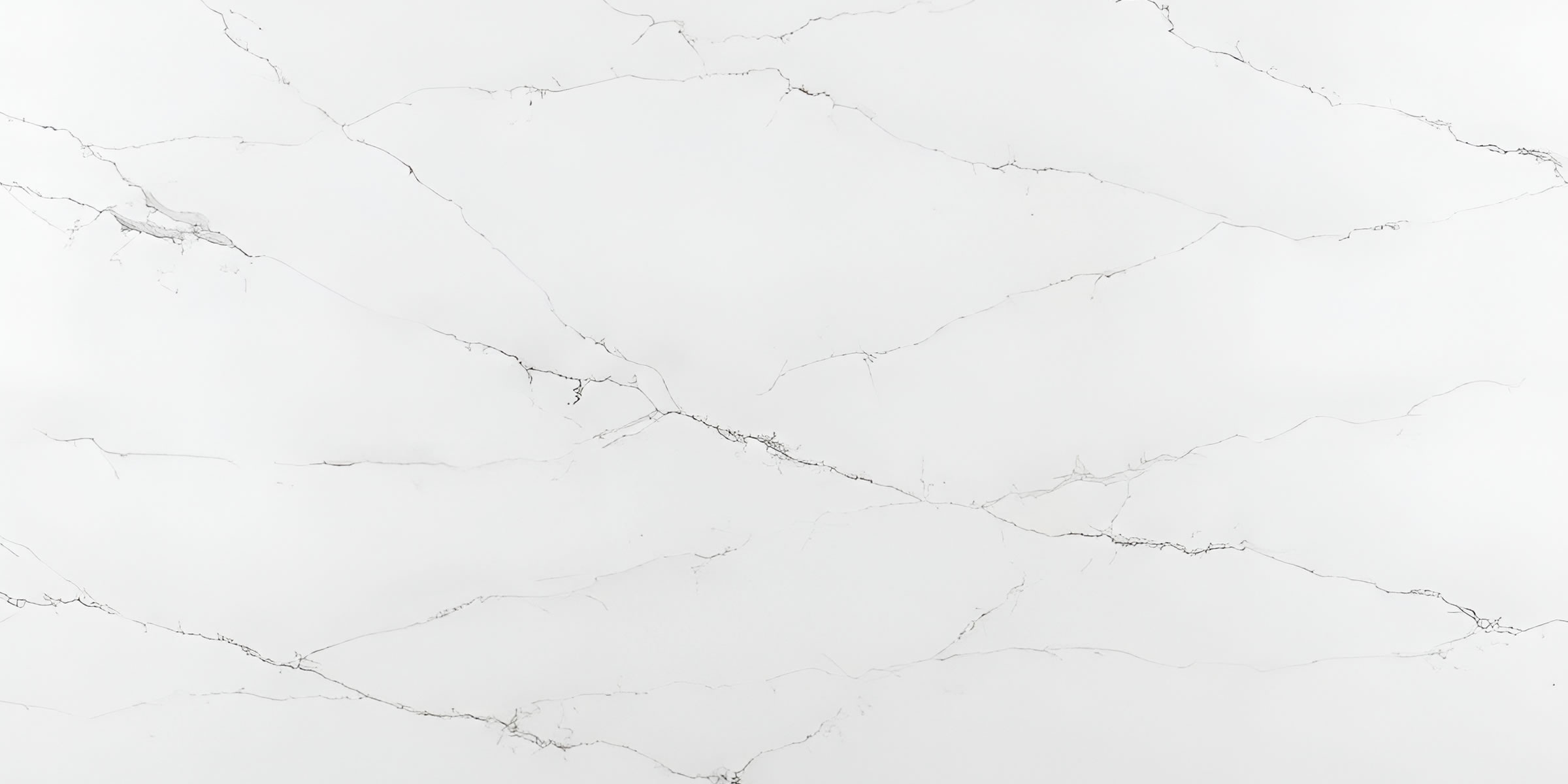 Calacatta Palermo Quartz by Venezia Surfaces with white background and fine gray veining