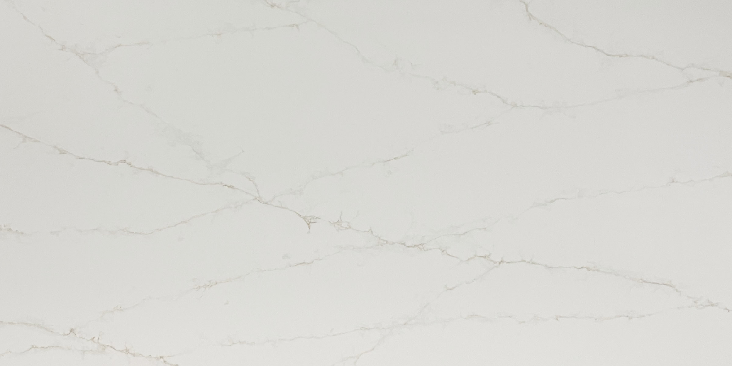 Calacatta Pisa Quartz by Venezia Surfaces with white background and soft gray veining