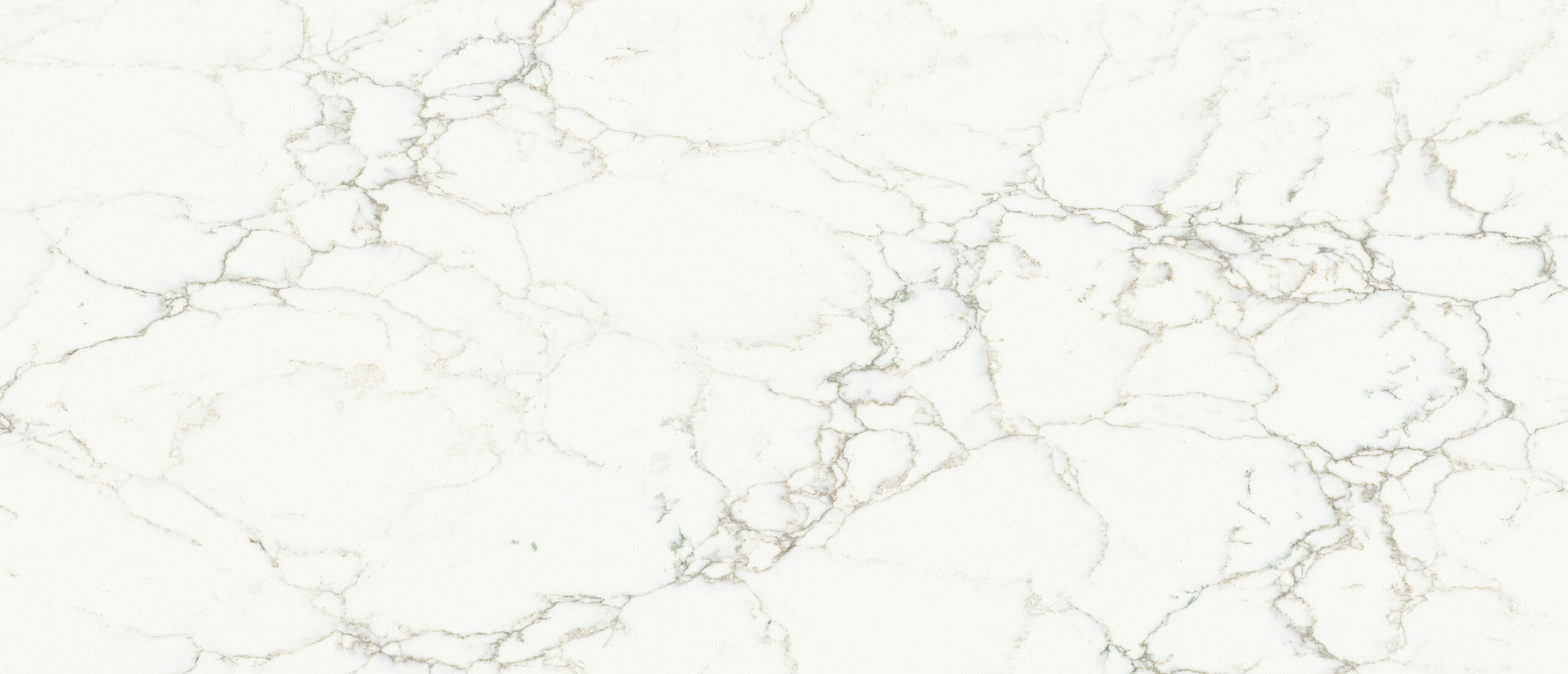 Close-up detail of Calacatta Jadira Quartz polished surface.