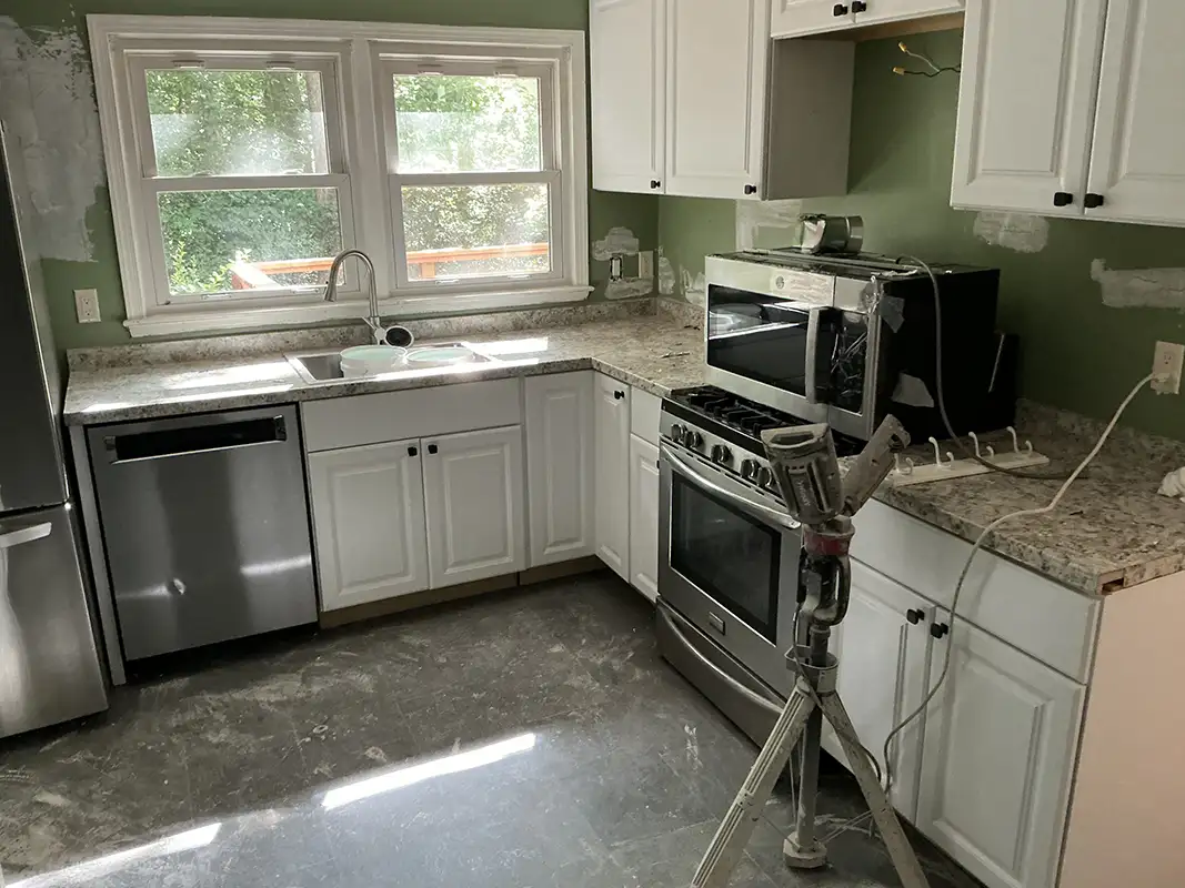 Kitchen or bathroom countertops before installation