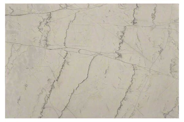 Calacatta Macaubas quartzite close-up with smoky gray veining
