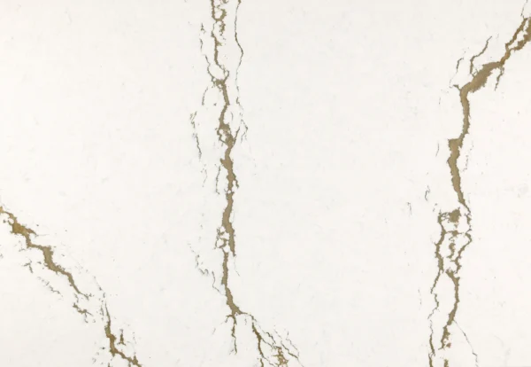 Cambria Berkshire Brass Sculpted quartz detail