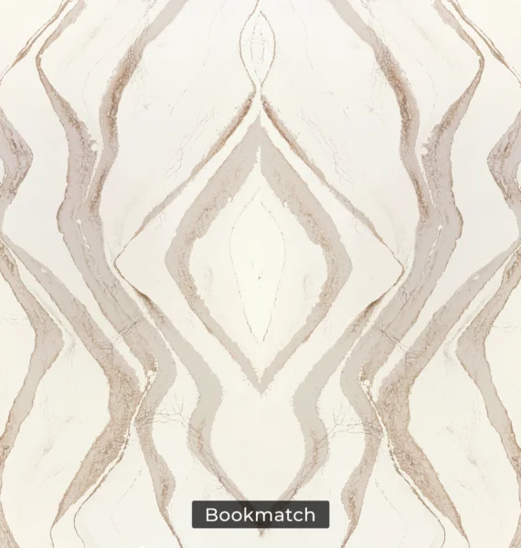 Cambria Brittanicca Gold Cool quartz bookmatch
