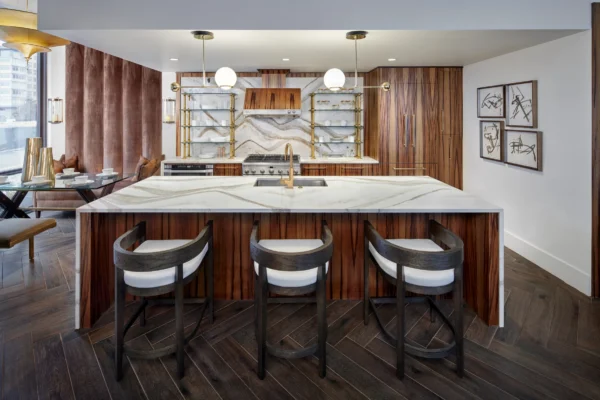 Cambria Brittanicca Gold Warm quartz application