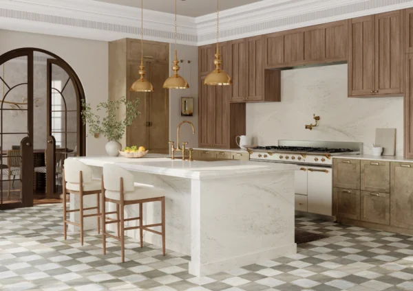 Cambria Claremont quartz application
