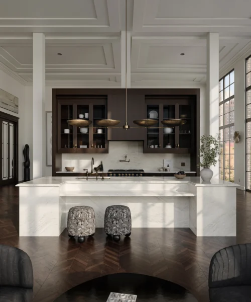 Cambria Claremont quartz application