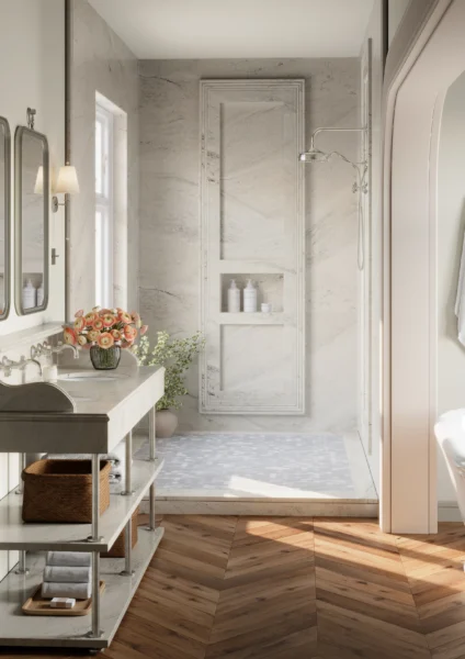 Cambria Claremont quartz application