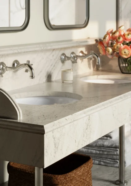Cambria Claremont quartz application