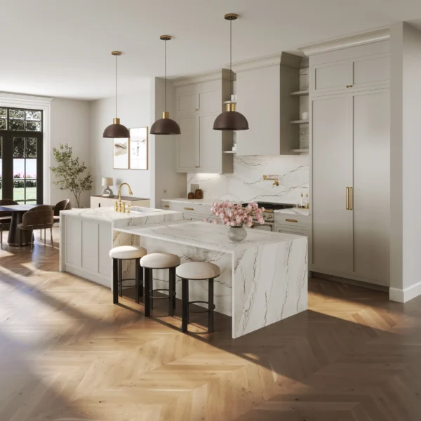 Cambria Inverness Blakeley quartz application