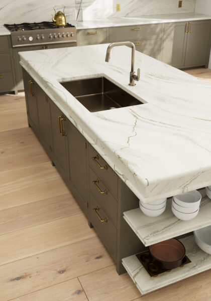 Cambria Inverness Everleigh quartz application