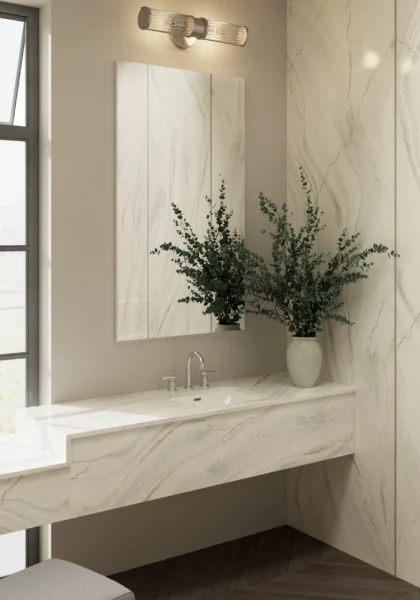 Cambria Inverness Everleigh quartz application