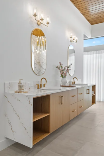 Cambria Inverness Gold quartz application