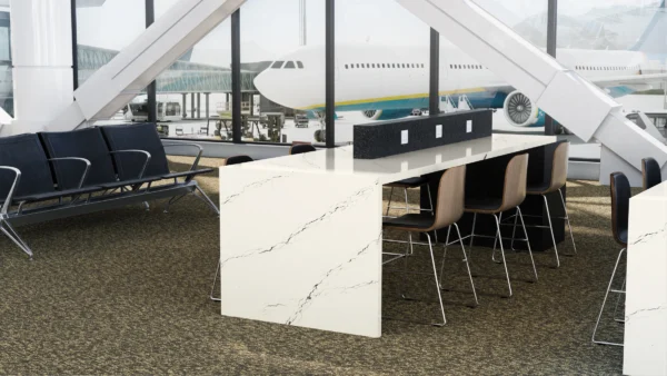 Cambria Inverness Platinum quartz application