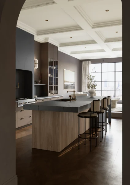 Cambria Inverness Stonestreet quartz application