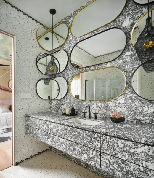 Cambria Rose Bay quartz application