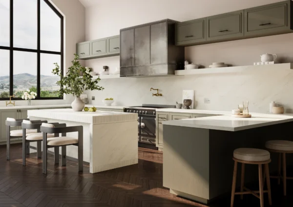 Cambria Traymore Bay quartz application