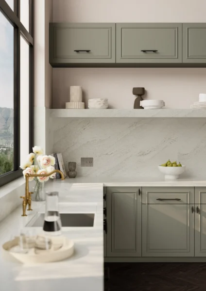 Cambria Traymore Bay quartz application