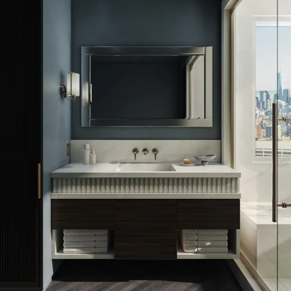 Cambria Traymore Bay quartz application
