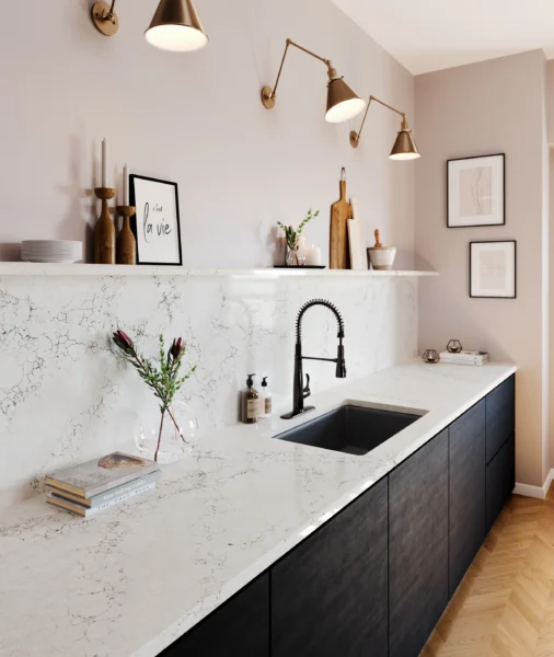 Cambria Whitendale quartz application