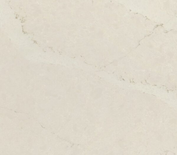 Calacatta Tova Silestone cream surface detail with soft branching veins
