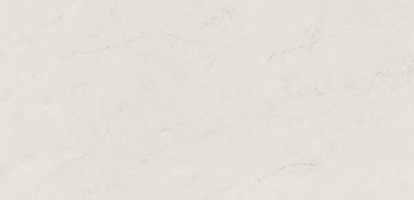 Silestone Lightborne full slab with a creamy white background with delicate gray veins and subtle mottling