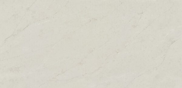 Silestone Soft Sand full slab with a pale sandy cream background with fine diagonal gray and white veins